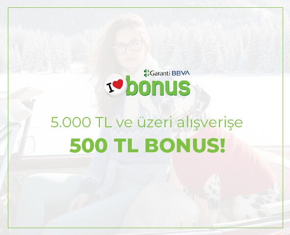 GARANTİ BONUS | 5000 TL'YE 500 TL BONUS