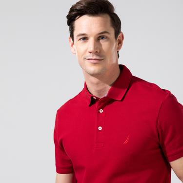  Nautica Erkek Kırmızı Slim Fit Kısa Kollu Polo