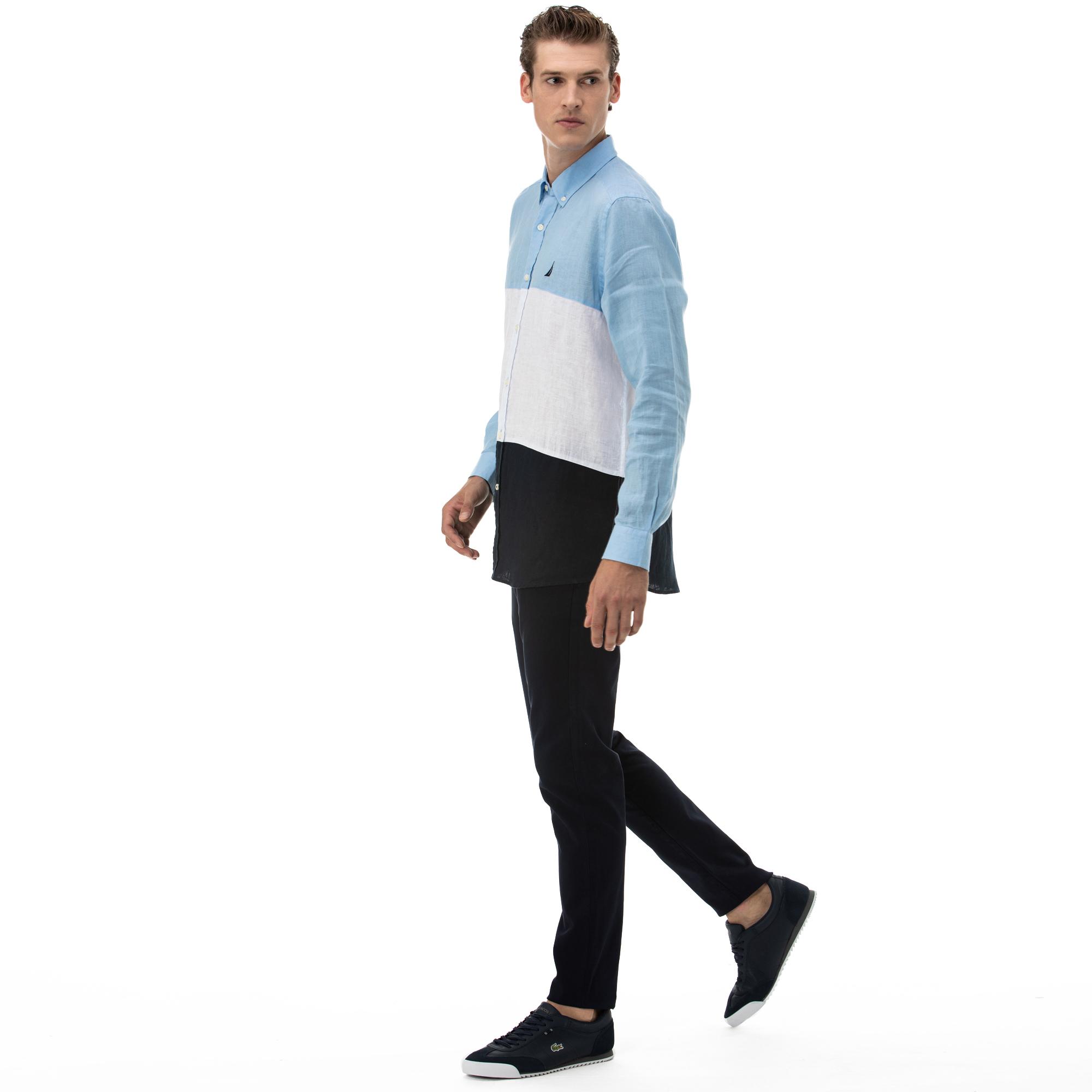 Nautica Lacivert Slim Fit Pantolon