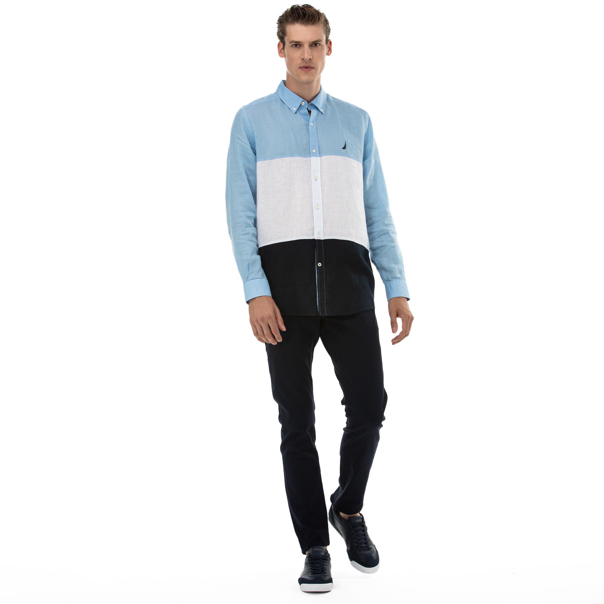 Nautica Lacivert Slim Fit Pantolon