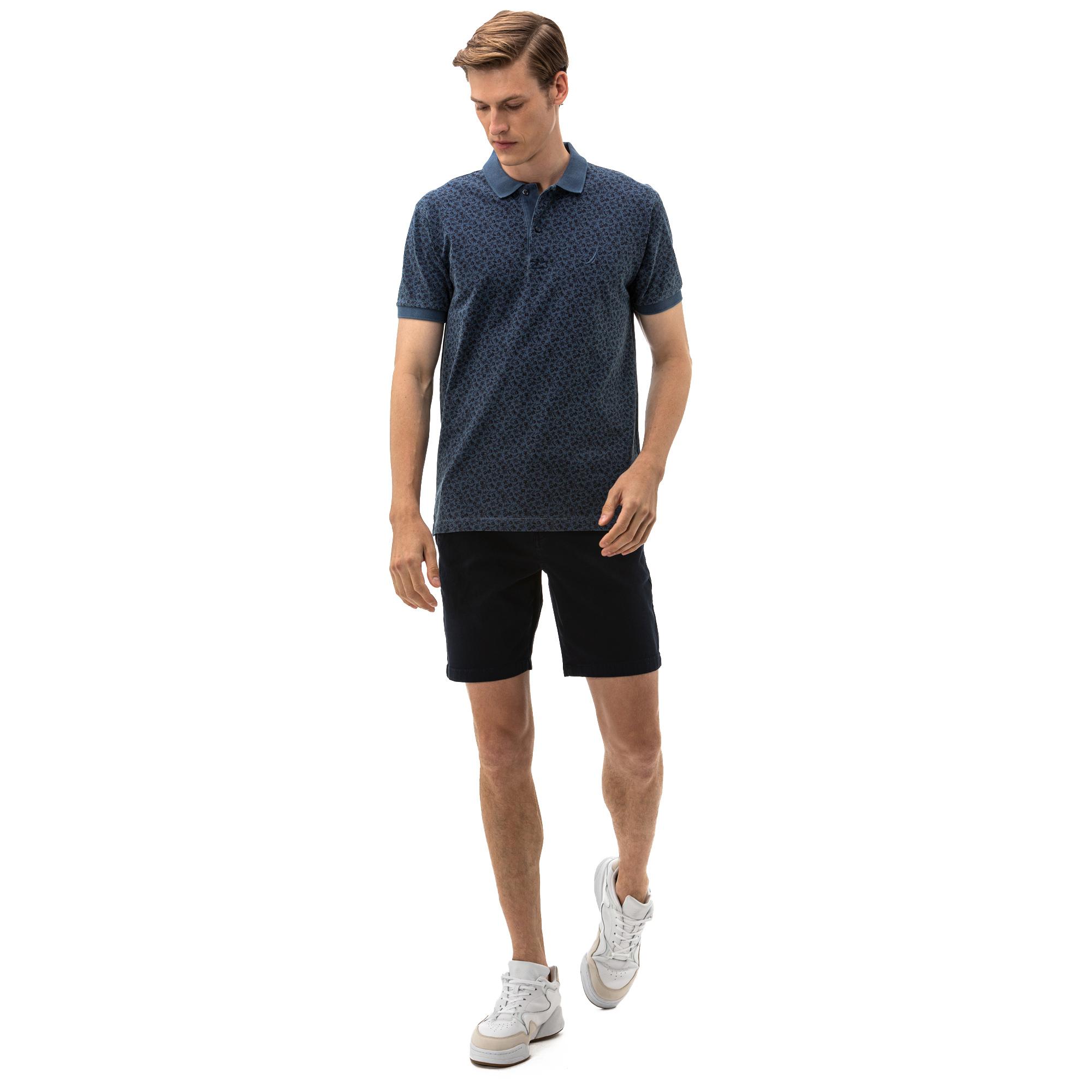 Nautica Lacivert Slim Fit Şort