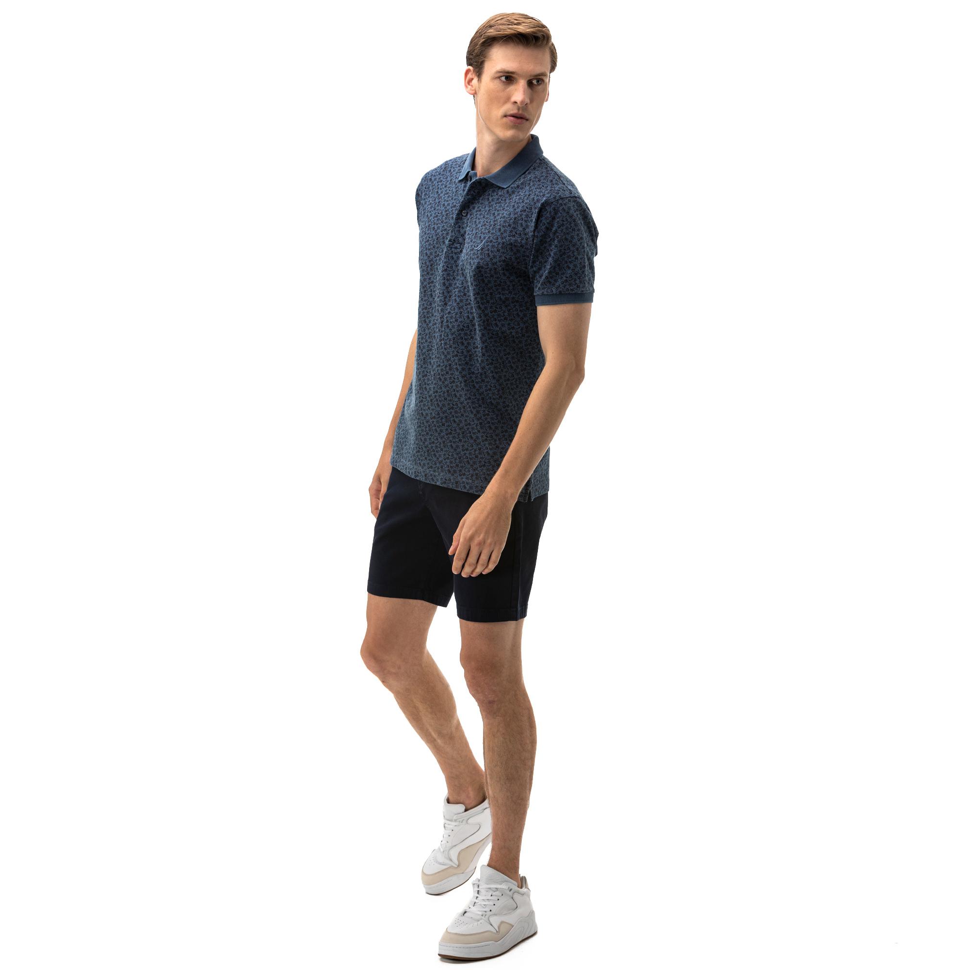Nautica Lacivert Slim Fit Şort