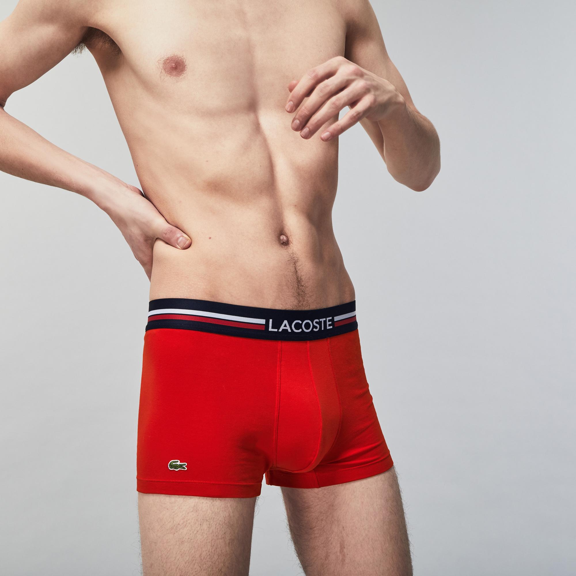 Lacoste Active Erkek Baskılı 3'lü Renkli Boxer