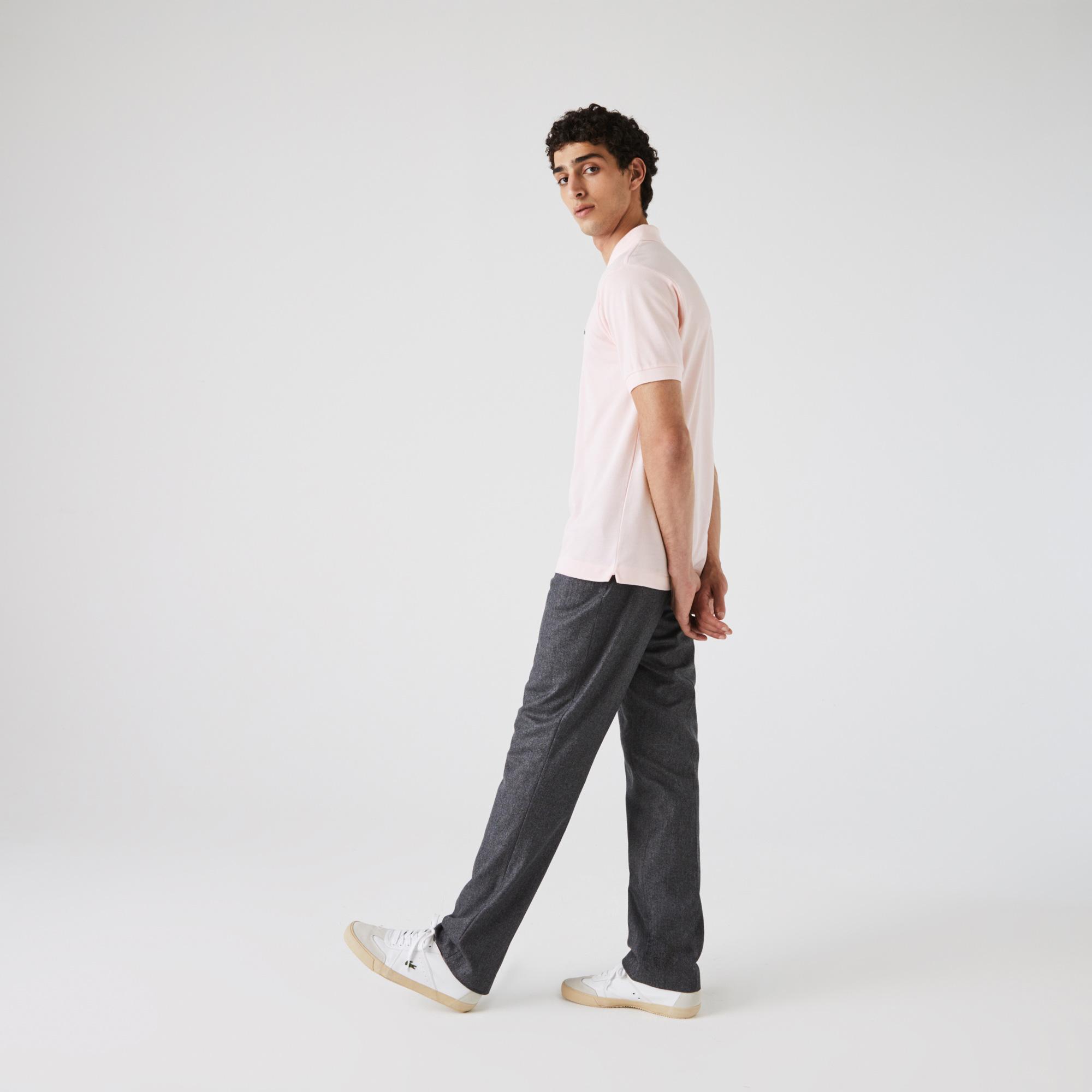 L.12.12 Erkek Classic Fit Açık Pembe Polo