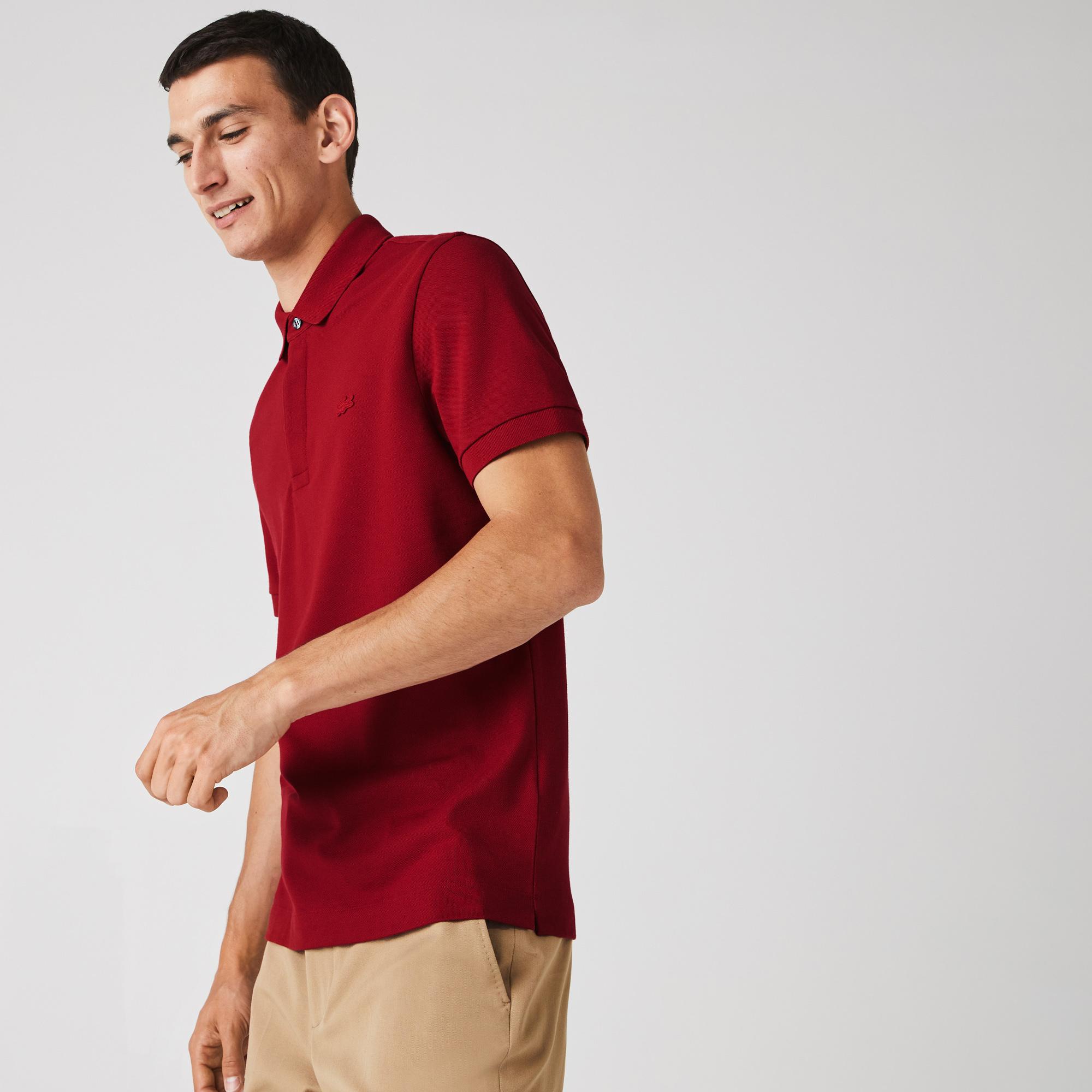 Lacoste Erkek Regular Fit Bordo Paris Polo