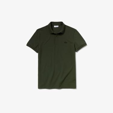  Lacoste Erkek Regular Fit Haki Paris Polo