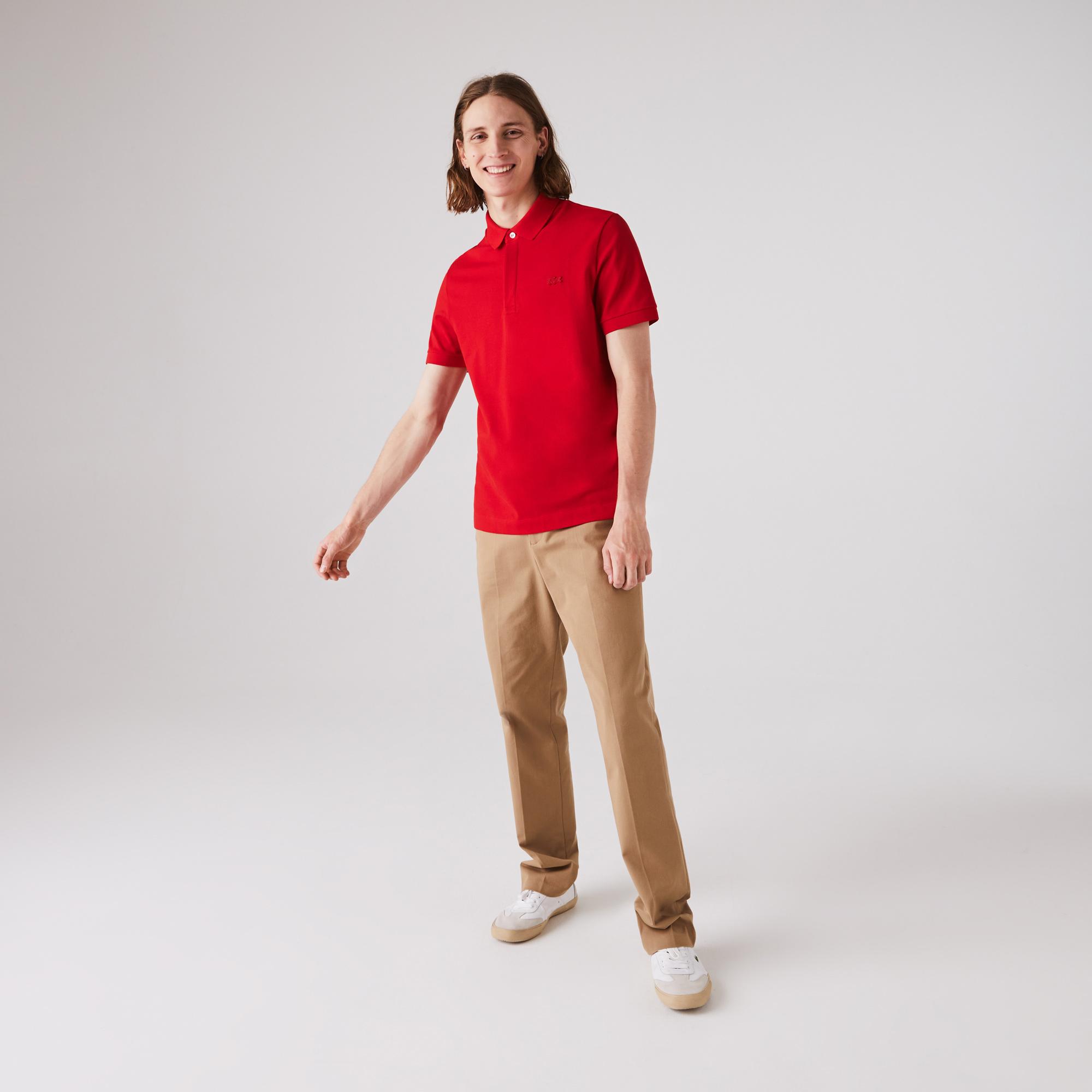 Erkek Regular Fit Kırmızı Paris Polo