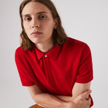  Erkek Regular Fit Paris Kırmızı Polo