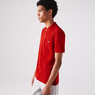  Lacoste L.12.12 Erkek Slim Fit Kırmızı Polo