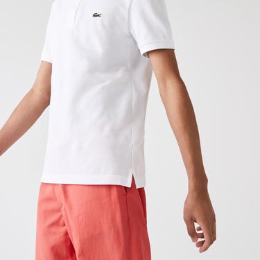  Lacoste L.12.12 Erkek Slim Fit Beyaz Polo
