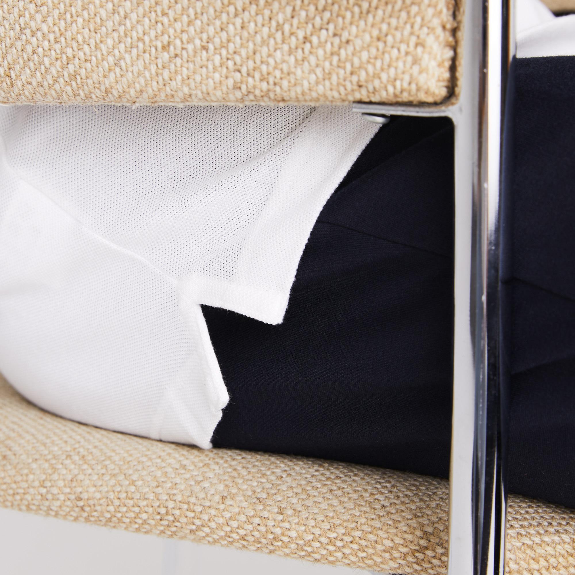 L.12.12 Erkek Slim Fit Beyaz Polo