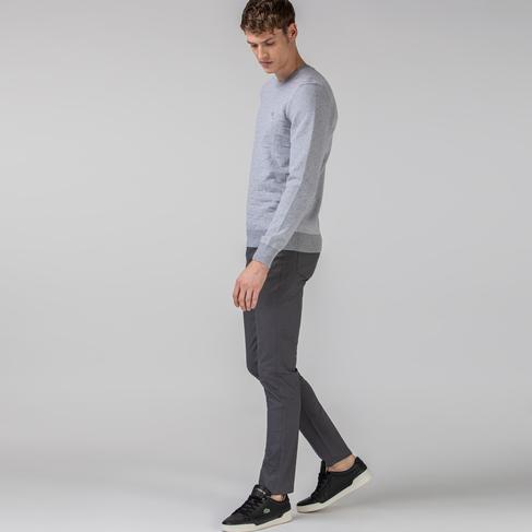  Erkek Slim Fit Gri Pantolon