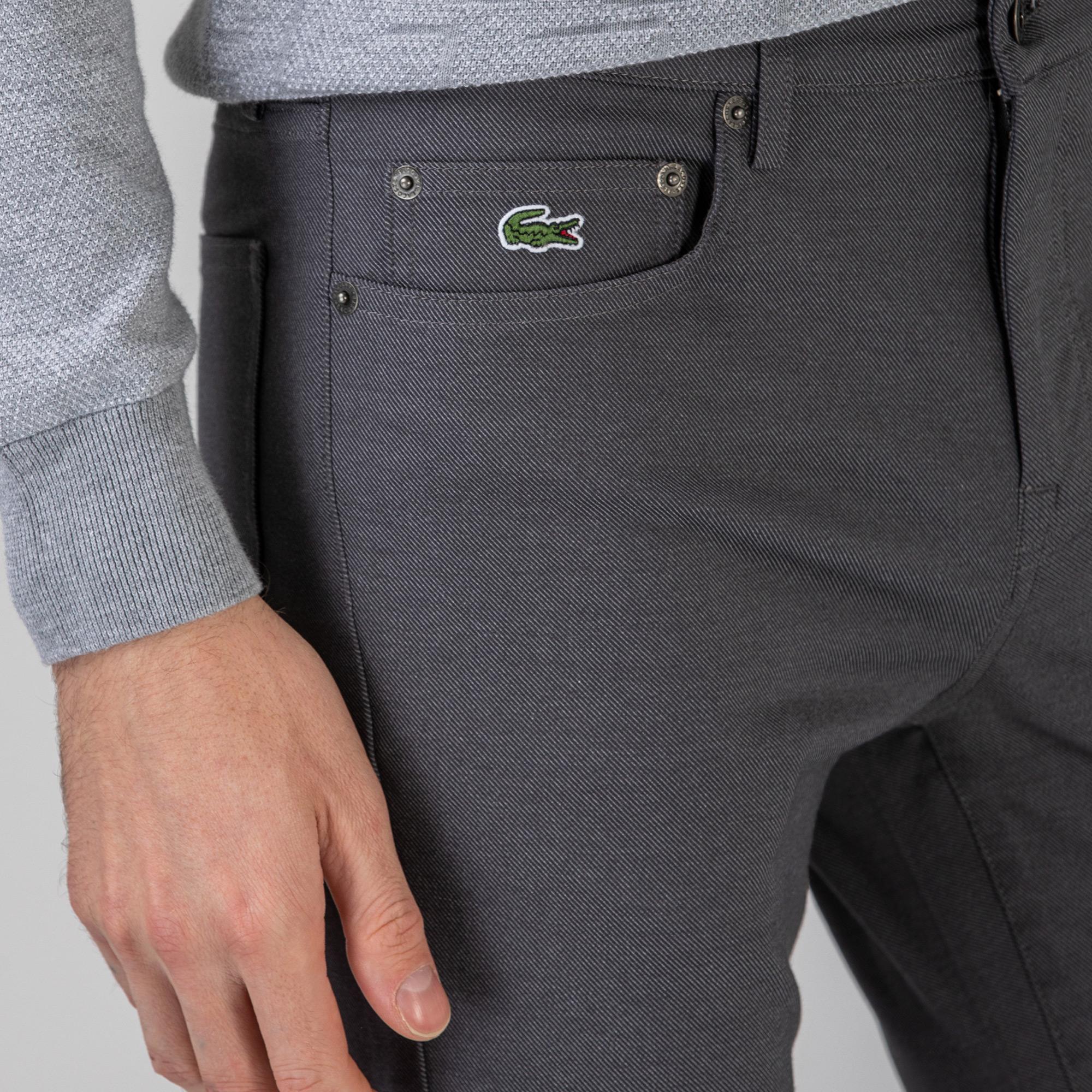 Erkek Slim Fit Gri Pantolon