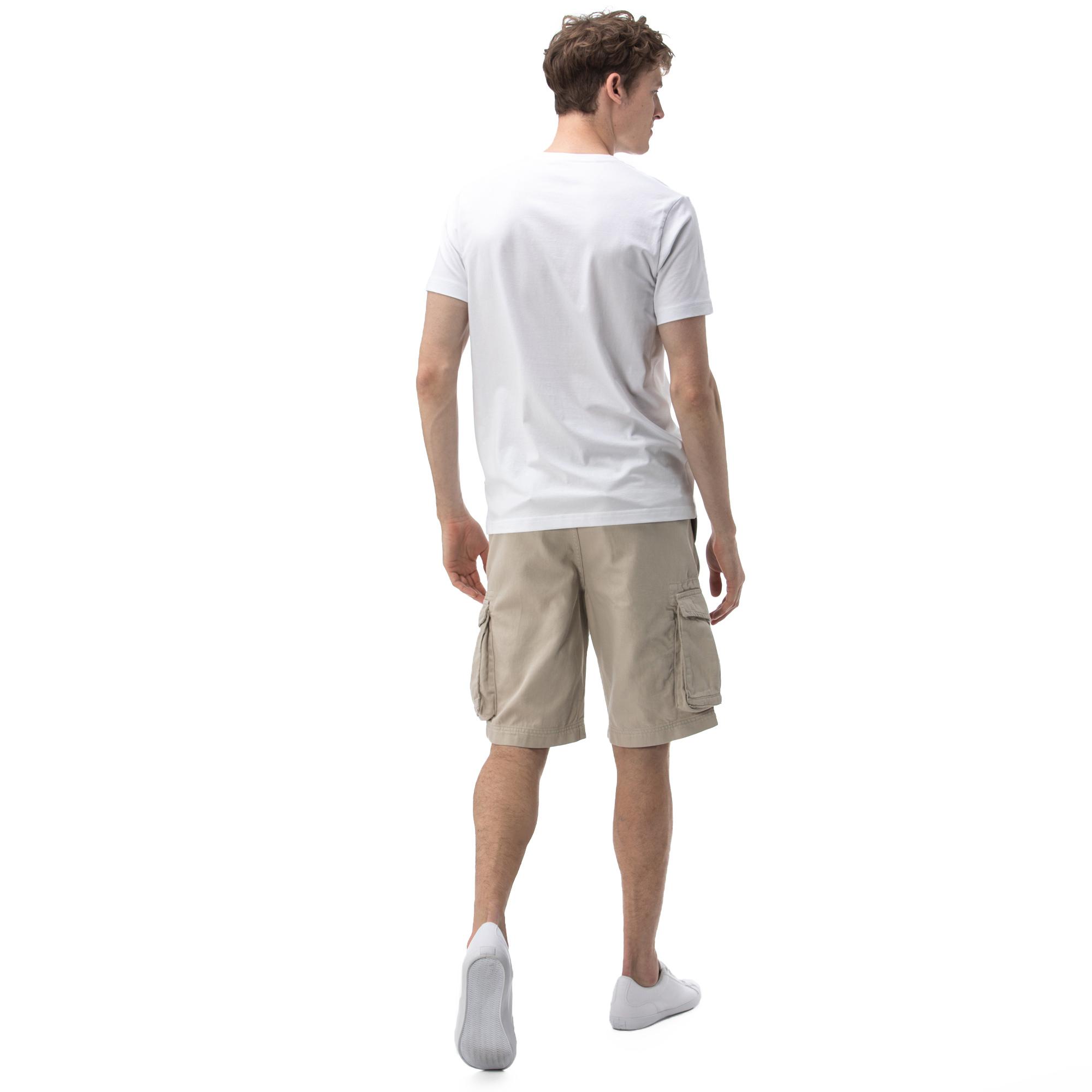 Nautica Erkek Krem Rengi Bermuda Şort