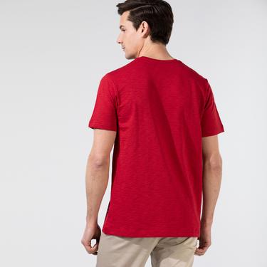  Nautica Erkek Kırmızı Standart Fit T-Shirt