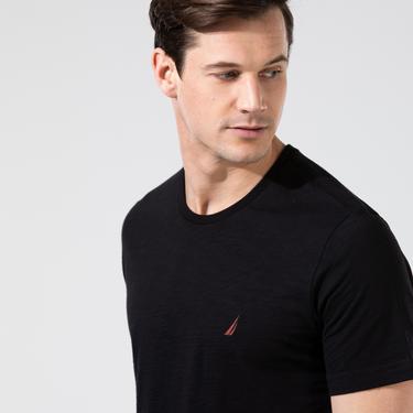  Nautica Erkek Siyah Standart Fit T-Shirt