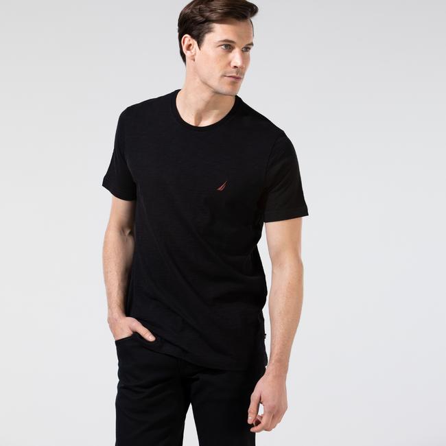  Nautica Erkek Siyah Standart Fit T-Shirt