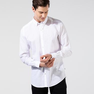  Nautica Erkek Beyaz Slim Fit Gömlek