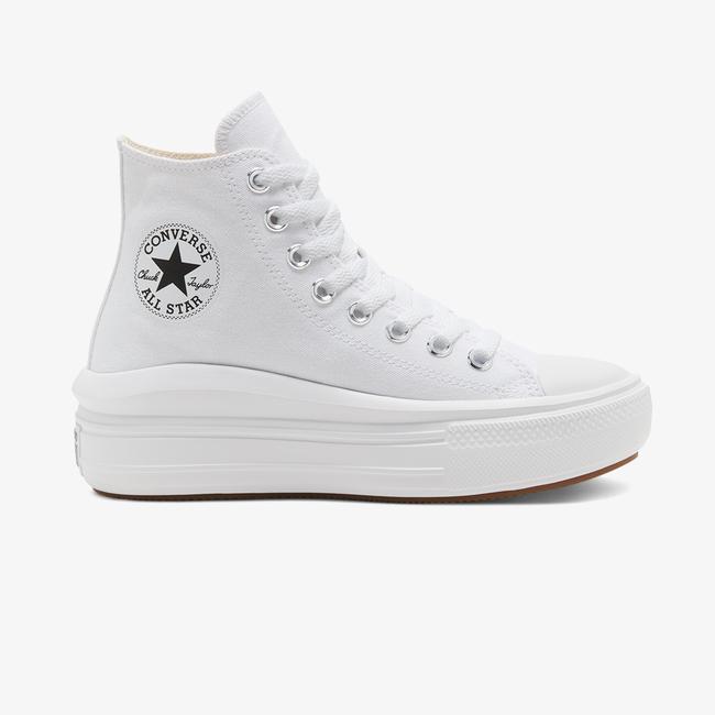  Converse Chuck Taylor All Star Move Platform Hi Kadın Beyaz Sneaker