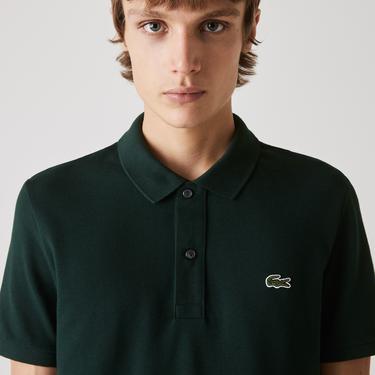  Lacoste L.12.12 Erkek Slim Fit Koyu Yeşil Polo