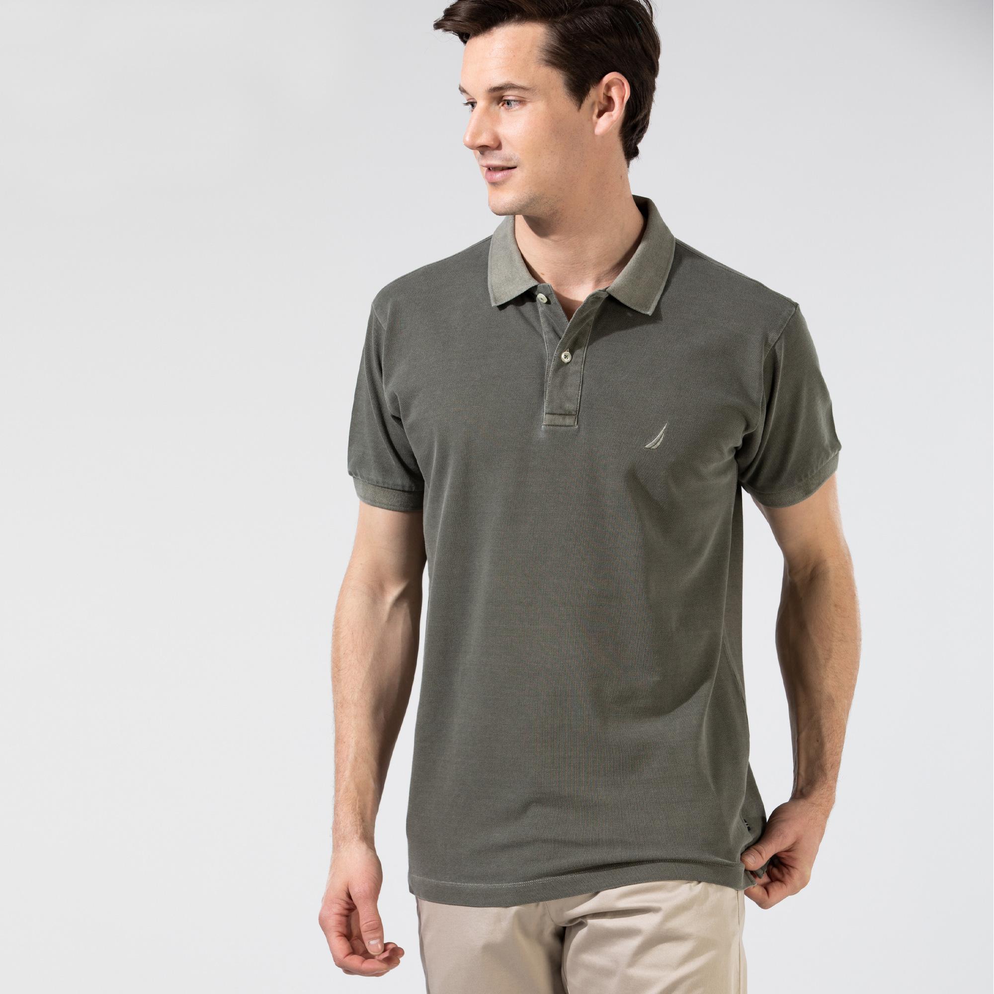 Nautica Haki Classic Fit Polo