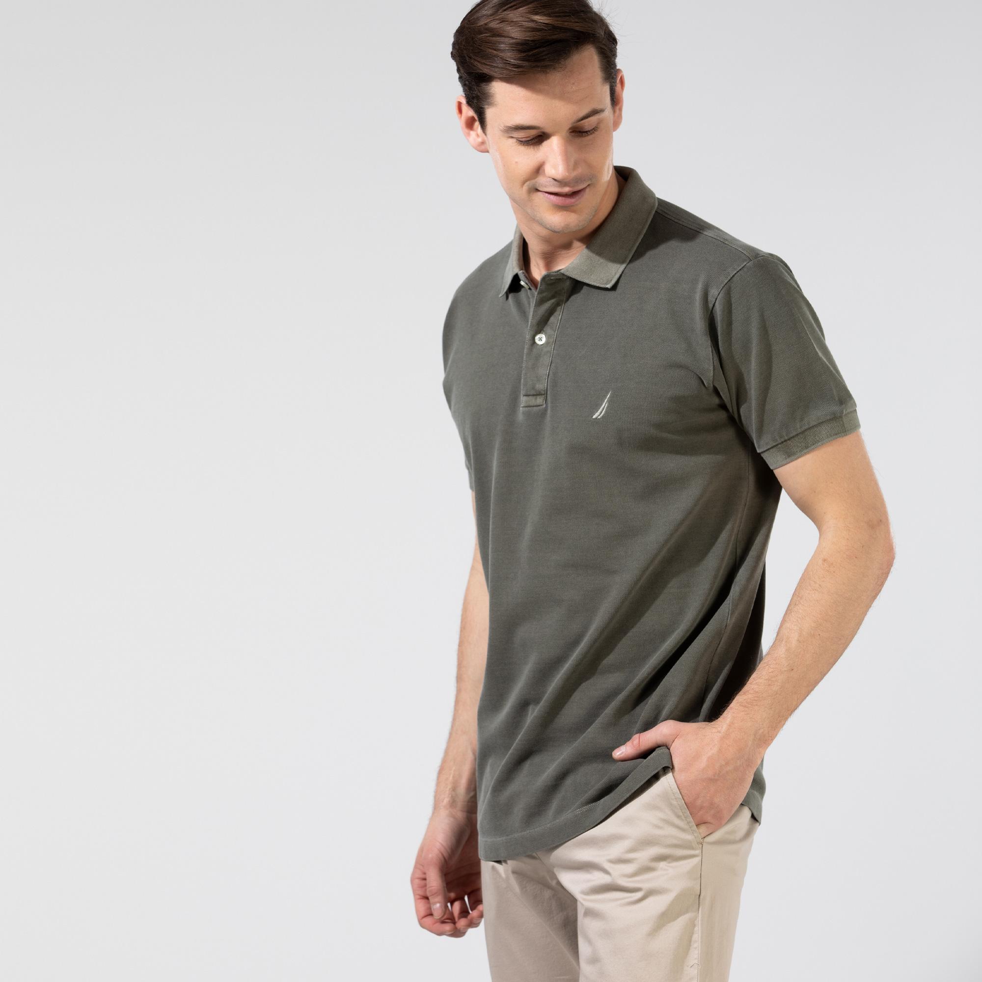 Nautica Haki Classic Fit Polo