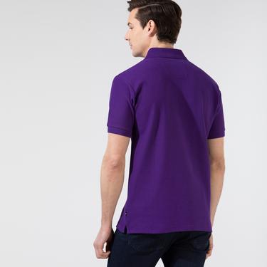  Nautica Erkek Mor Classic Fit Kısa Kollu Polo
