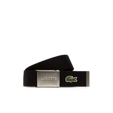  Lacoste L.12.12 Erkek Siyah Kemer