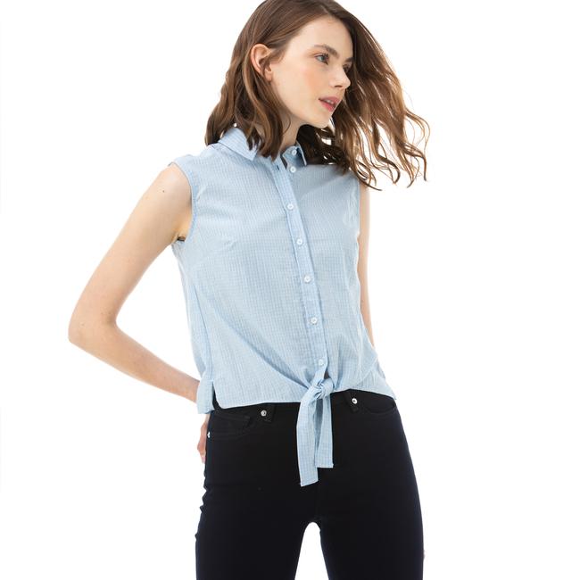  Nautica Mavi Kolsuz Ekose Gömlek