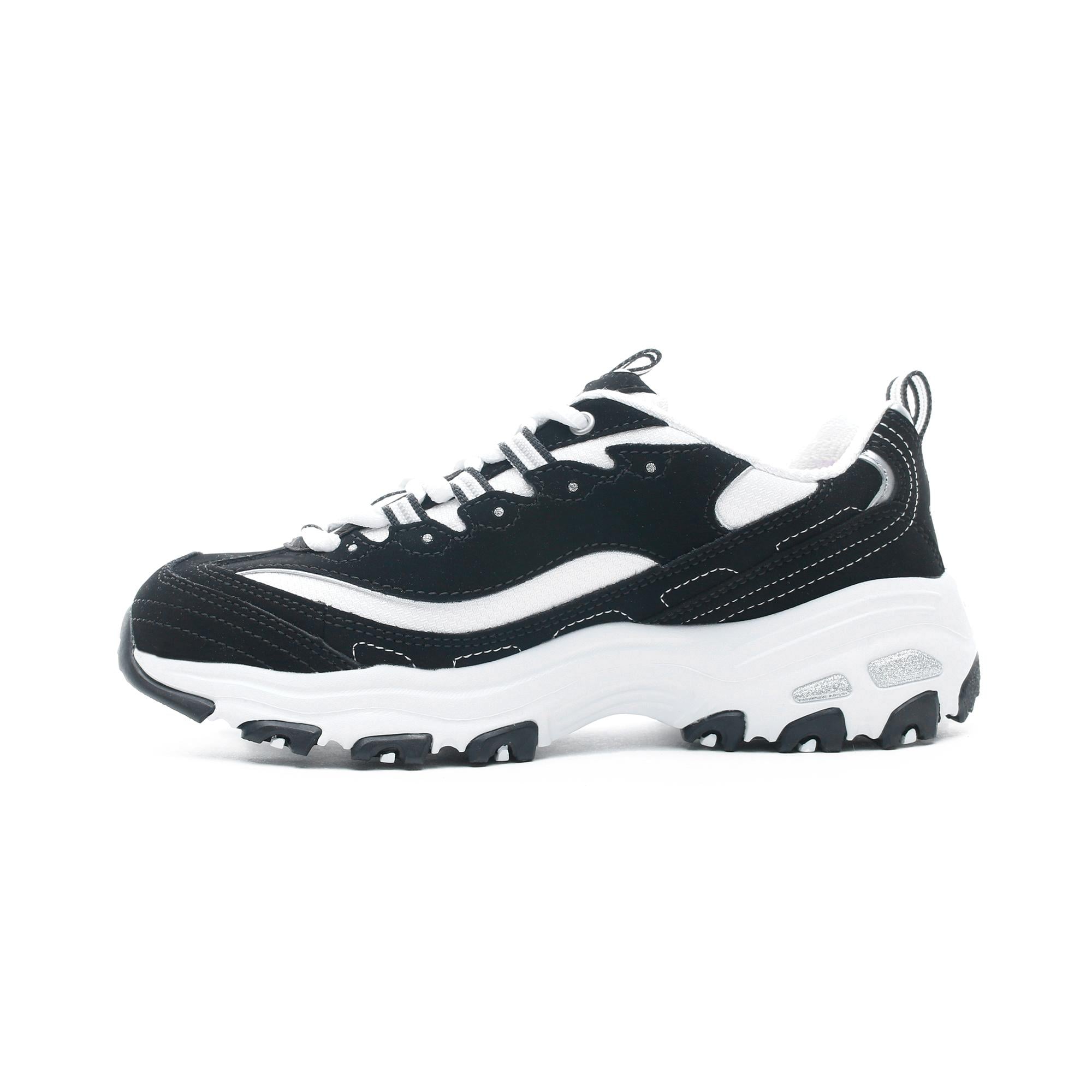 Skechers D'Lites-Biggest Fan Kadın Siyah-Beyaz Spor Ayakkabı