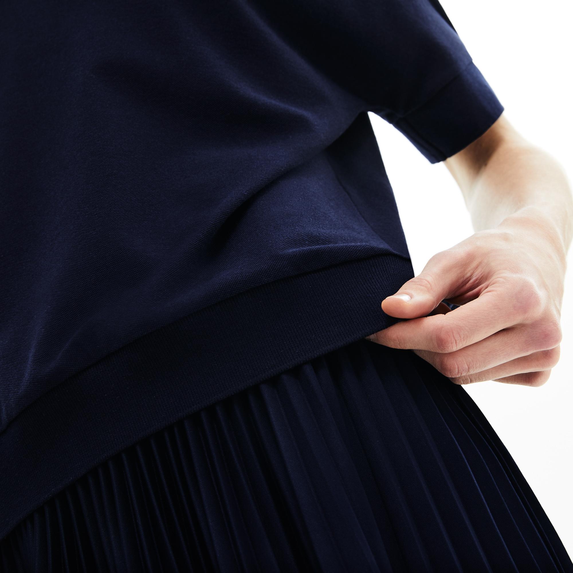 Kadın Loose Fit Lacivert Polo