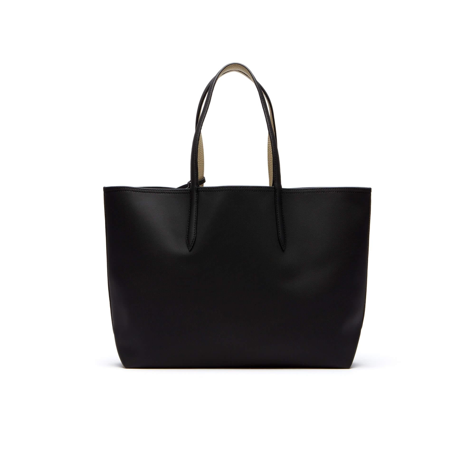 Lacoste Anna Kadın Çift Taraflı Siyah Omuz Çantası