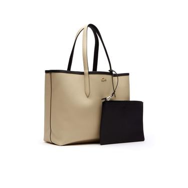  Lacoste Anna Kadın Çift Taraflı Siyah Omuz Çantası