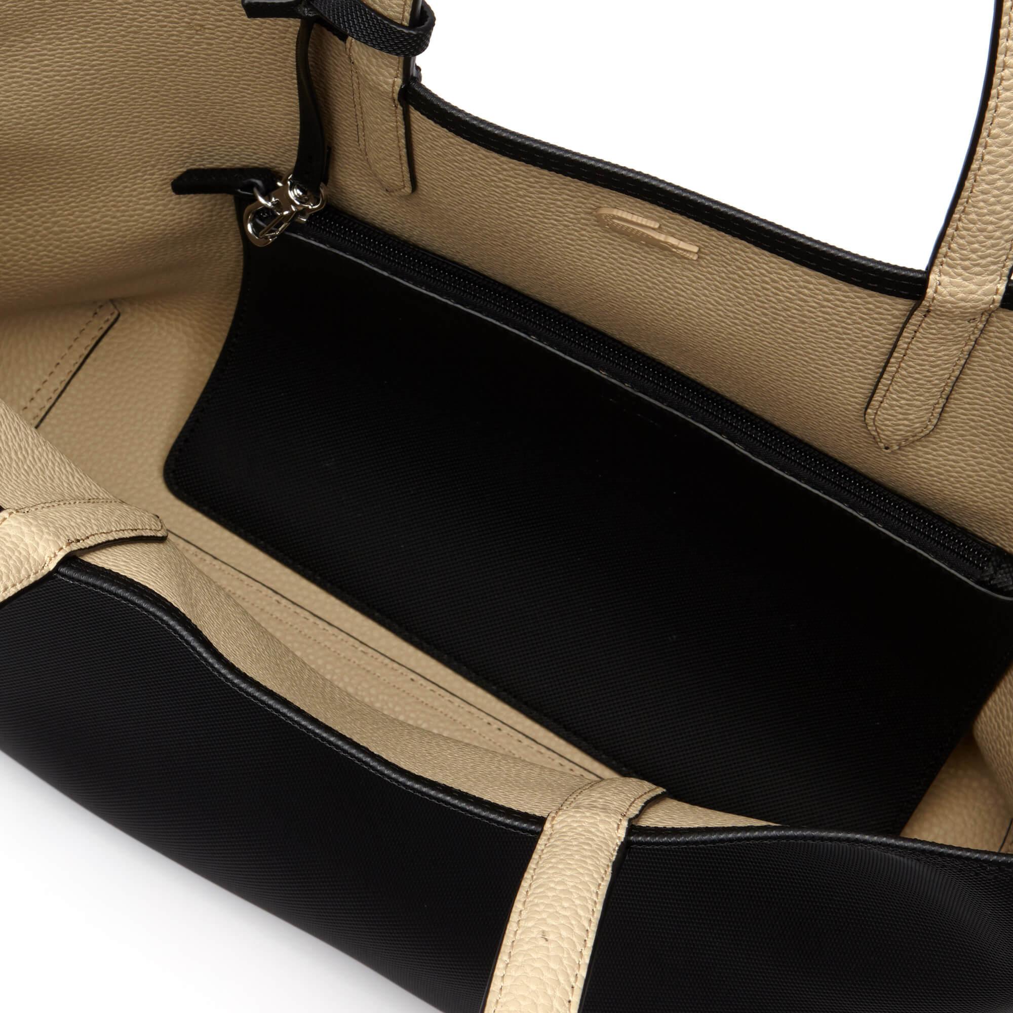 Lacoste Anna Kadın Çift Taraflı Siyah Omuz Çantası