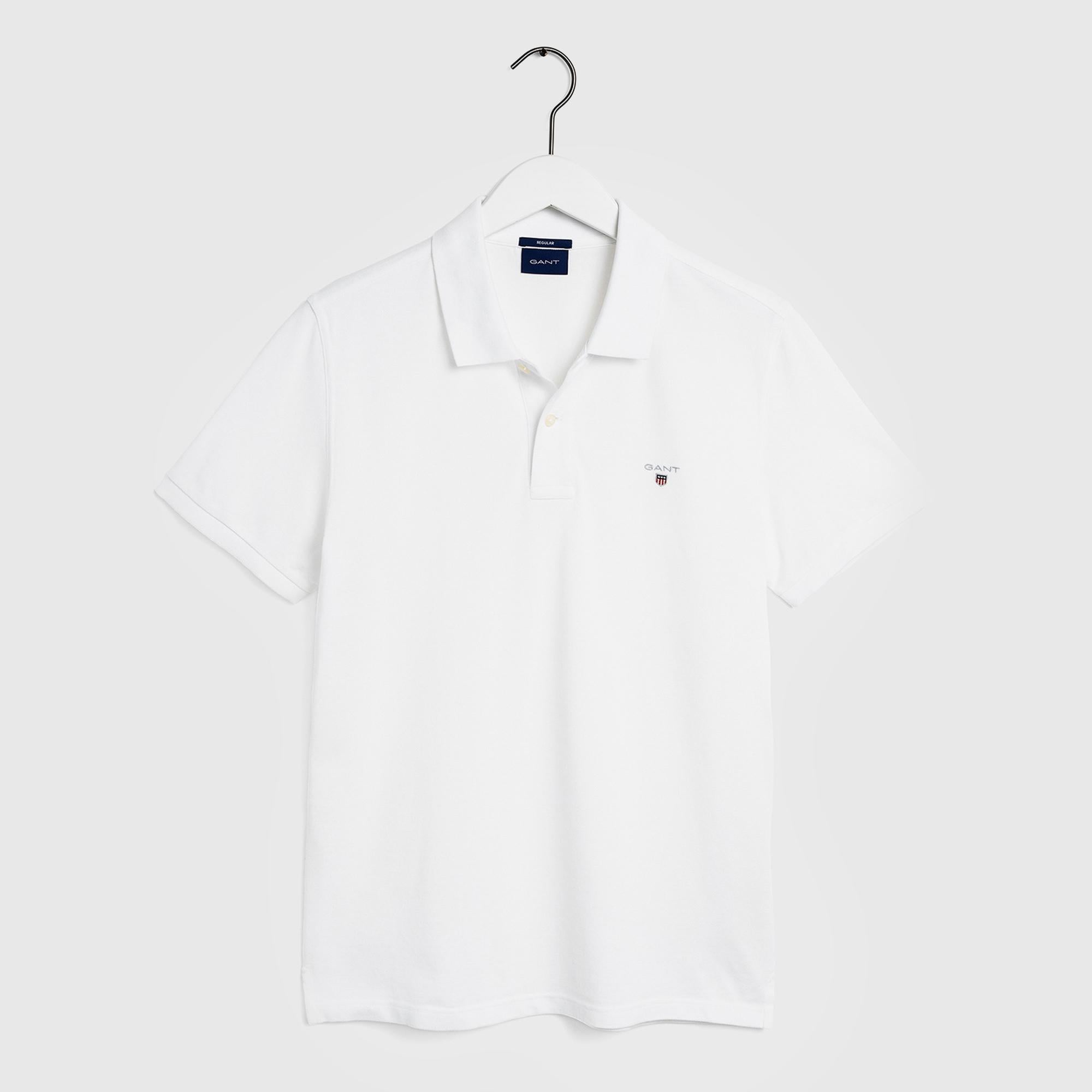 GANT Erkek Beyaz Regular Fit Polo