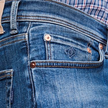  GANT Erkek Mavi Extra Slim Fit Jean Pantolon