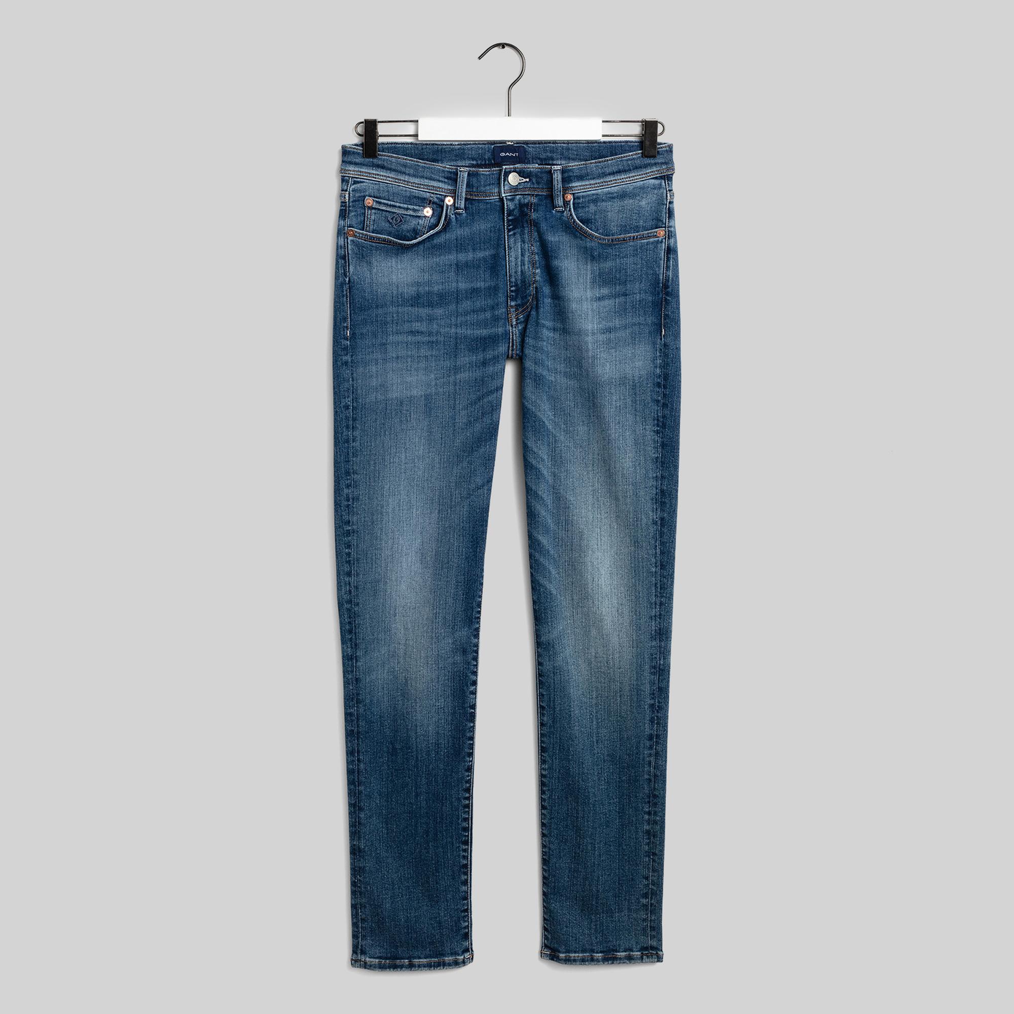 Gant Lacivert Extra Slim Jean Pantolon