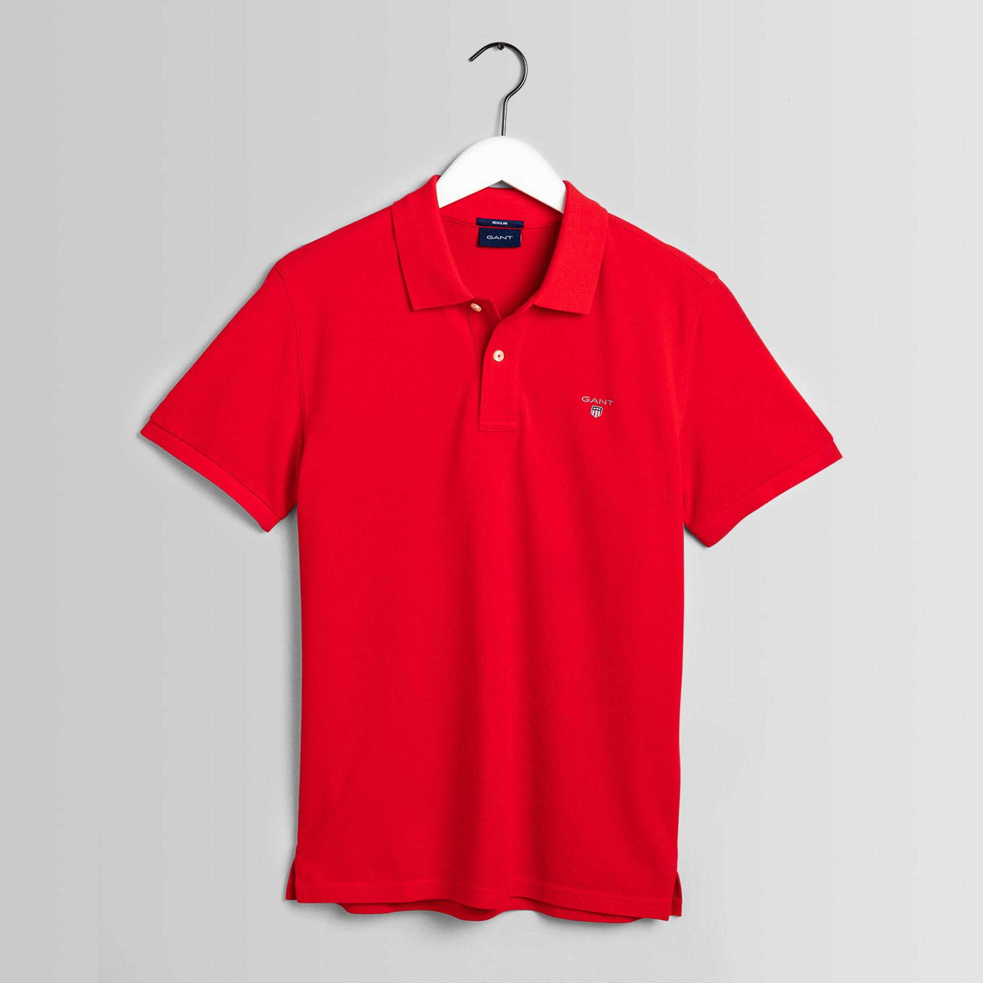GANT Erkek Kırmızı Regular Fit Polo