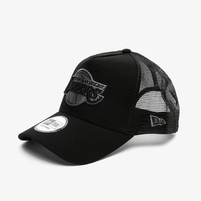  New Era Bob Team Logo 9Forty AF Trckr Loslak Unisex Siyah Şapka