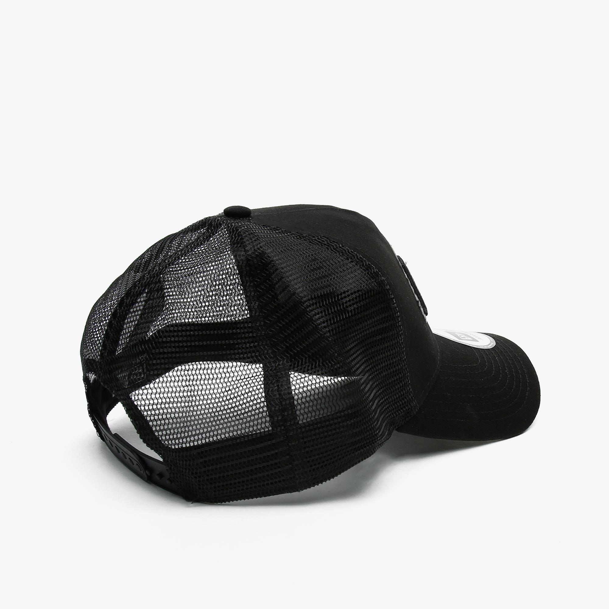 New Era Bob Team Logo 9Forty AF Trckr Loslak Unisex Siyah Şapka