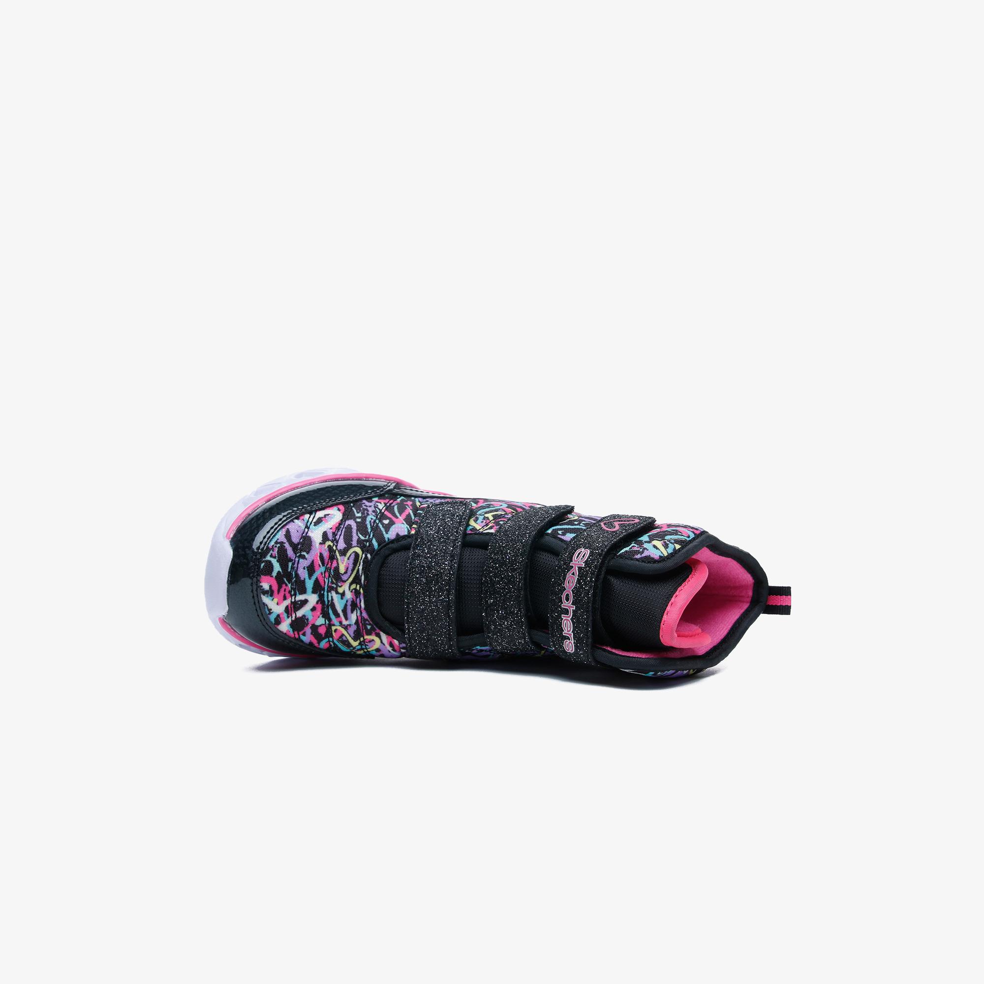 Skechers Heart Lights Çocuk Işıklı Siyah Bot