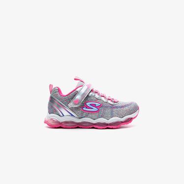  Skechers Air Lites Işıklı Kız Çocuk Gri-Pembe Spor Ayakkabı