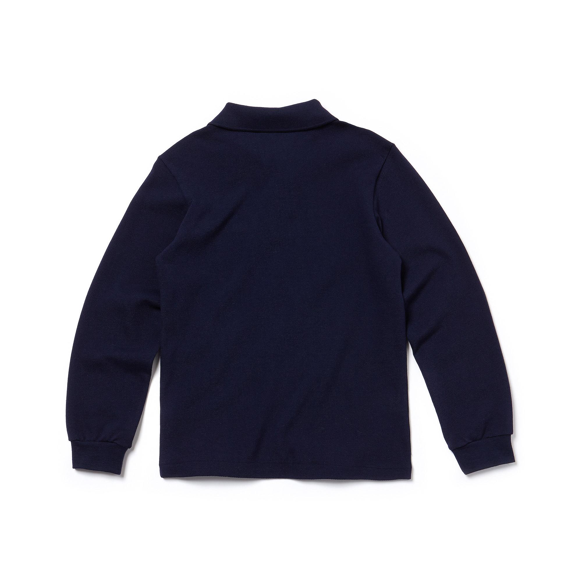 Lacoste Erkek Çocuk Regular Fit Uzun Kollu Lacivert Polo