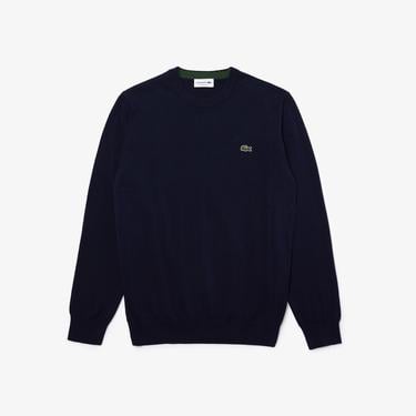  Lacoste Erkek Regular Fit Bisiklet Yaka Lacivert Kazak
