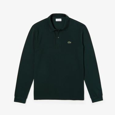  Lacoste Erkek Classic Fit Uzun Kollu Yeşil Polo