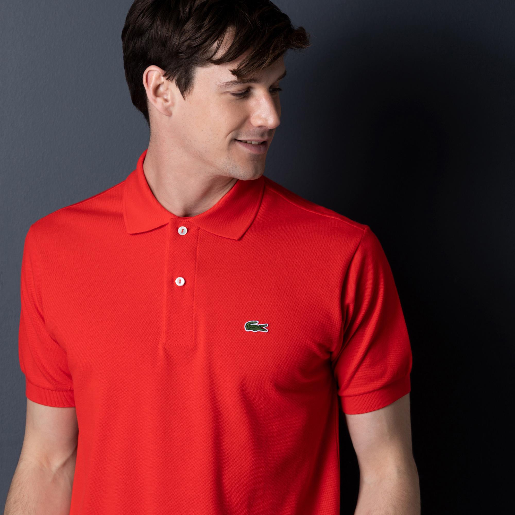 L.12.12 Erkek Classic Fit Kırmızı Polo