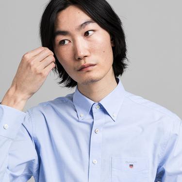  Gant Erkek Mavi Regular Fit Gömlek