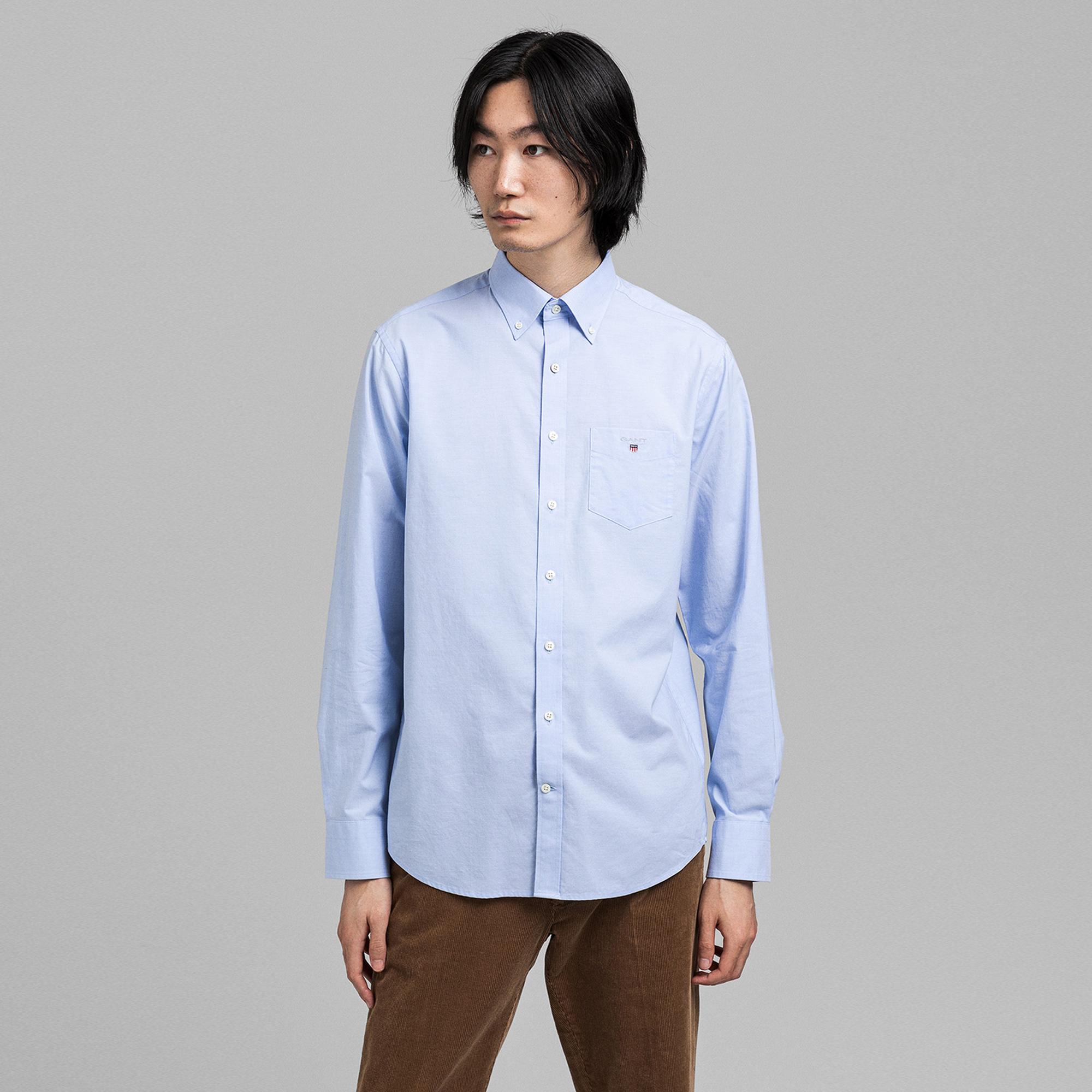 Gant Erkek Mavi Regular Fit Gömlek