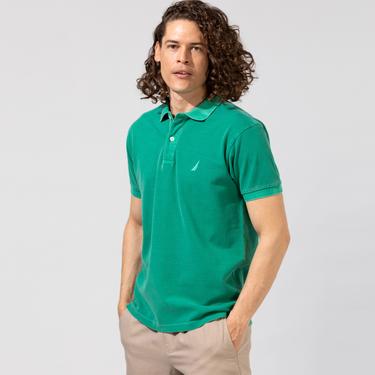  Nautica Yeşil Classic Fit Yıkamalı Polo