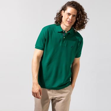  Nautica Erkek Yeşil Classic Fit Kısa Kollu Polo Yaka T-Shirt